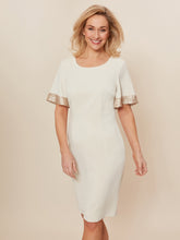 Arla Dress With Sequined Sleeve Hem