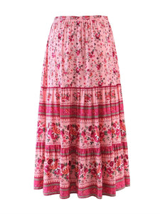 Floral Odyssey Wanderer Maxi Skirt