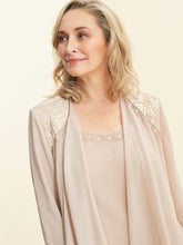 Camira Lace Shoulder Bead Tier Jacket Dress