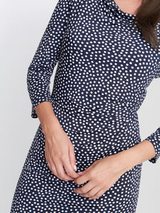 Bailey Printed Jersey Cowl Neck Dress