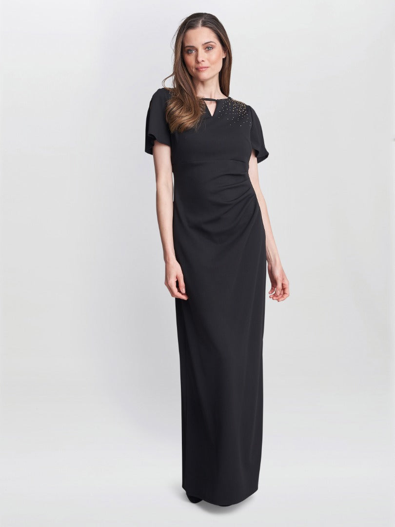 Betsy Maxi Dress With Keyhole Neck