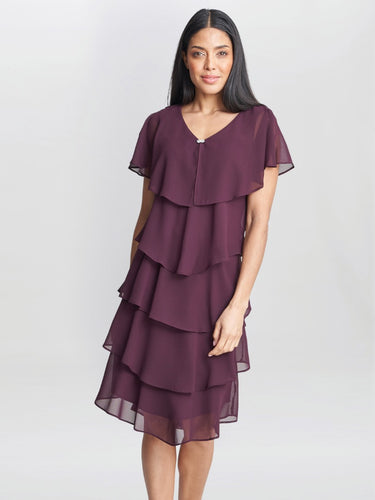 Bella Georgette Tiered Dress