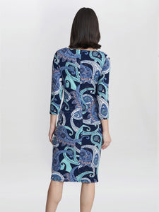 Alyssa Printed Jersey Cowl Neck Dress