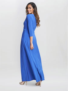 Celine Jersey Wrap Maxi Dress