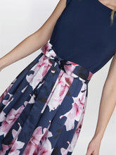 Billie Printed High Low Dress With Tie Belt