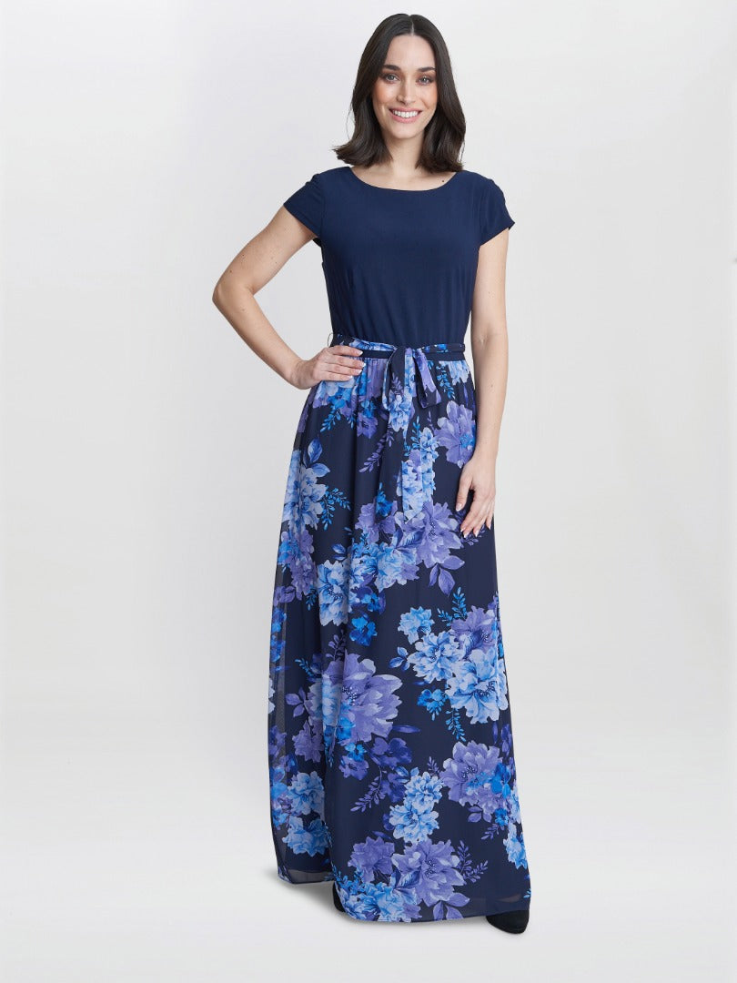 Carmen Printed Maxi With Tie Belt