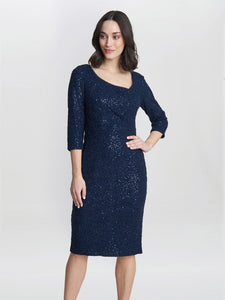 Cassandra Sequin Lace Dress