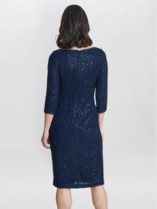 Cassandra Sequin Lace Dress