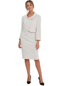 Bianna Moss Crepe Dress And Jacket