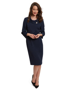 Bianna Moss Crepe Dress And Jacket