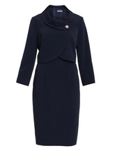 Bianna Moss Crepe Dress And Jacket