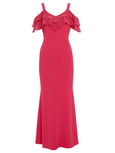 Blaise Maxi Dress With Frills