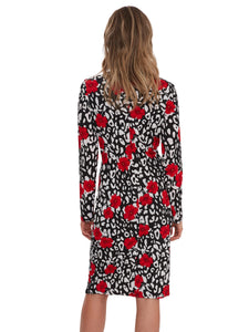 Bettina Jersey Knot Wrap Dress