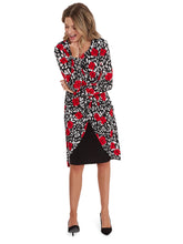 Bettina Jersey Knot Wrap Dress