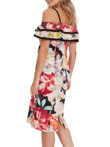 Amber Floral Scuba Dress