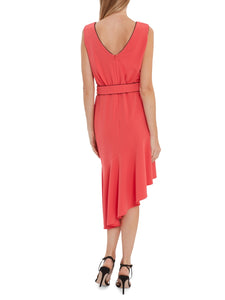 Celina Soft Stretch Crepe Dress With Tie