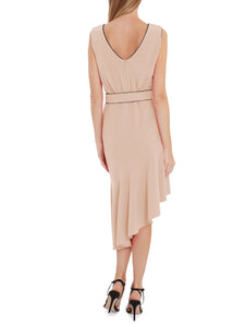 Celina Soft Stretch Crepe Dress With Tie