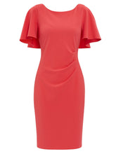 Chana Stretch Crepe Dress With Tucks