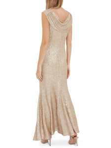 Basanti Stretch Sequin Maxi Dress