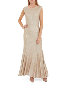 Basanti Stretch Sequin Maxi Dress