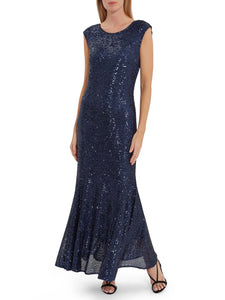 Basanti Stretch Sequin Maxi Dress