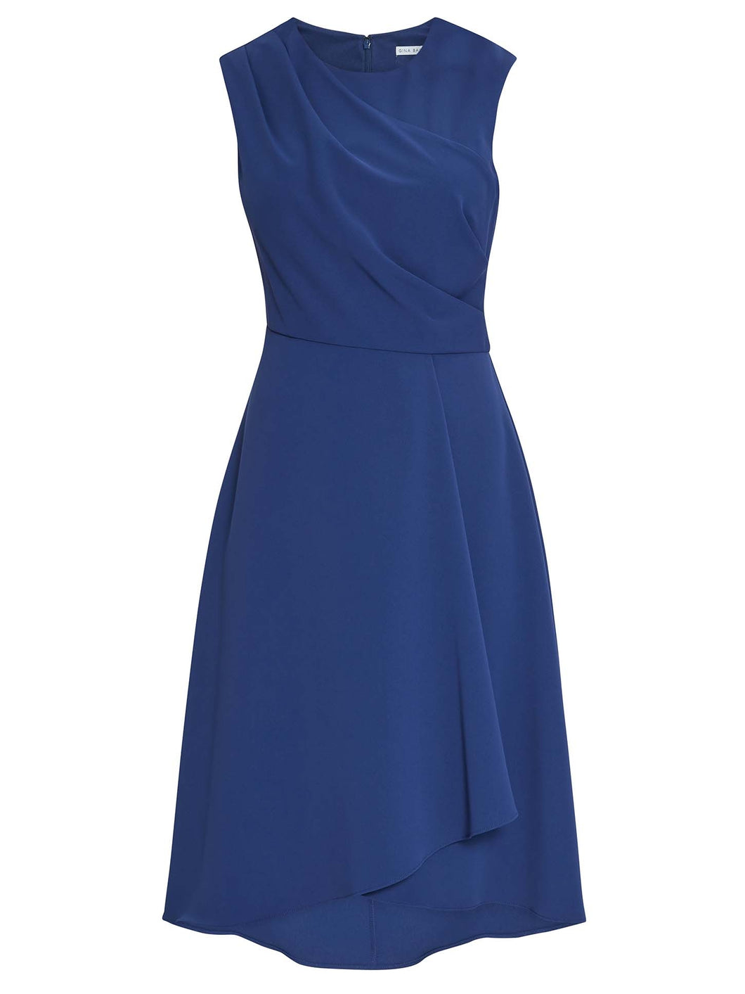 Avalina Moss Crepe Wrap Dress