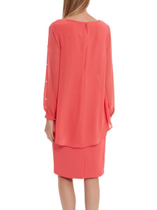 Anushka Chiffon Cape Dress