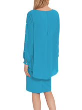 Anushka Chiffon Cape Dress