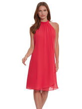 Bellona High Neck Chiffon Dress