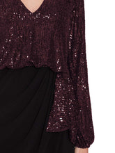 Anara Sequin And Jersey Dress