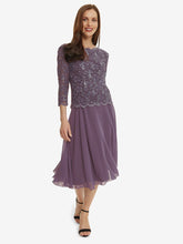 Albany Lace Dress with Chiffon Skirt