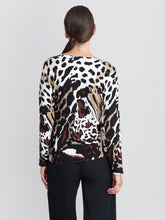 Alexis Animal Print Diamante Knit Jumper