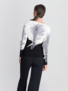 Bethany Feather Print Jumper