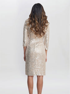 Amanda Knot Front Sequin Dress