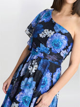 Briana One Shoulder Floral Print Dress