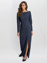 Amira Stretch Jacquard Maxi Dress