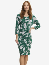 Aleta Printed Jersey Cowl Neck Dress